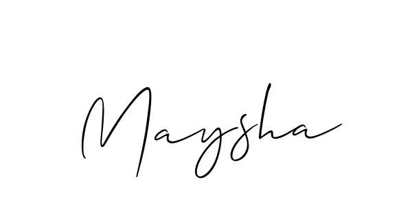 Best and Professional Signature Style for Maysha. Allison_Script Best Signature Style Collection. Maysha signature style 2 images and pictures png