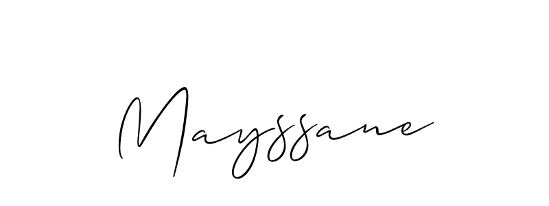 It looks lik you need a new signature style for name Mayssane. Design unique handwritten (Allison_Script) signature with our free signature maker in just a few clicks. Mayssane signature style 2 images and pictures png