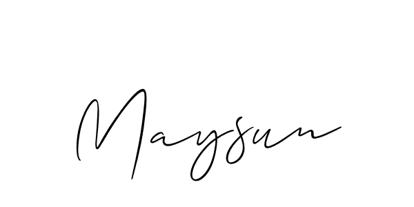 Best and Professional Signature Style for Maysun. Allison_Script Best Signature Style Collection. Maysun signature style 2 images and pictures png