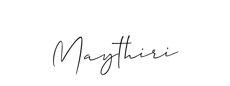 Also we have Maythiri name is the best signature style. Create professional handwritten signature collection using Allison_Script autograph style. Maythiri signature style 2 images and pictures png