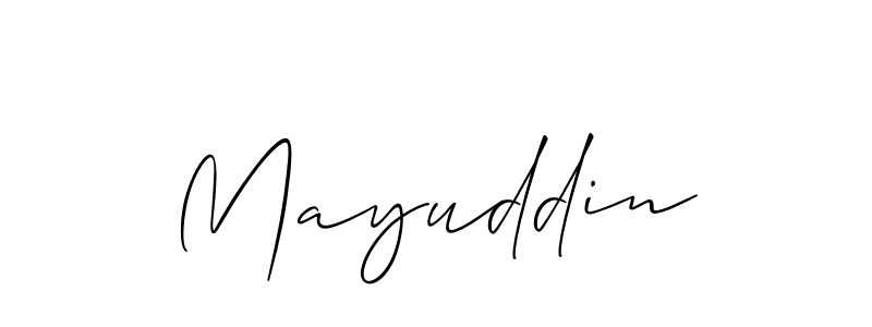 Also You can easily find your signature by using the search form. We will create Mayuddin name handwritten signature images for you free of cost using Allison_Script sign style. Mayuddin signature style 2 images and pictures png