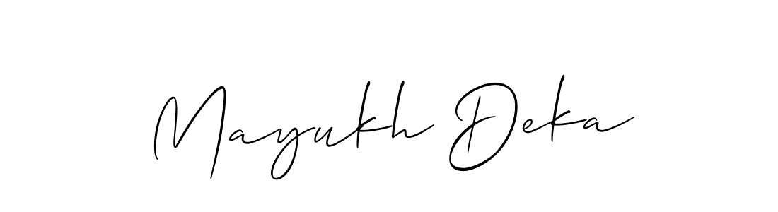 You can use this online signature creator to create a handwritten signature for the name Mayukh Deka. This is the best online autograph maker. Mayukh Deka signature style 2 images and pictures png