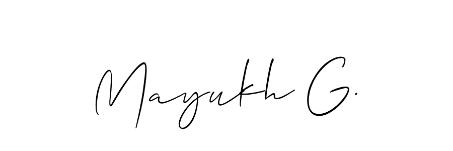 Make a beautiful signature design for name Mayukh G.. Use this online signature maker to create a handwritten signature for free. Mayukh G. signature style 2 images and pictures png