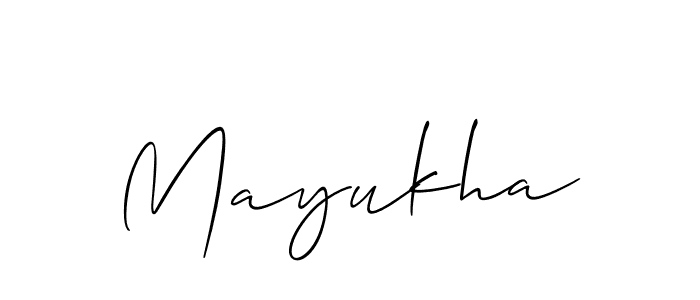 Make a short Mayukha signature style. Manage your documents anywhere anytime using Allison_Script. Create and add eSignatures, submit forms, share and send files easily. Mayukha signature style 2 images and pictures png