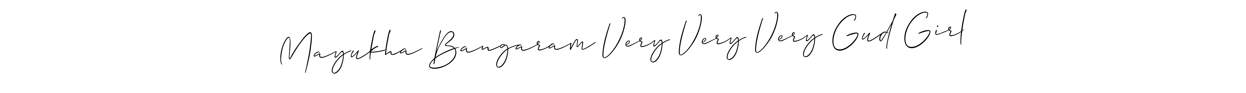 You can use this online signature creator to create a handwritten signature for the name Mayukha Bangaram Very Very Very Gud Girl. This is the best online autograph maker. Mayukha Bangaram Very Very Very Gud Girl signature style 2 images and pictures png