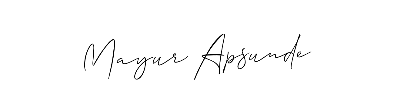 This is the best signature style for the Mayur Apsunde name. Also you like these signature font (Allison_Script). Mix name signature. Mayur Apsunde signature style 2 images and pictures png