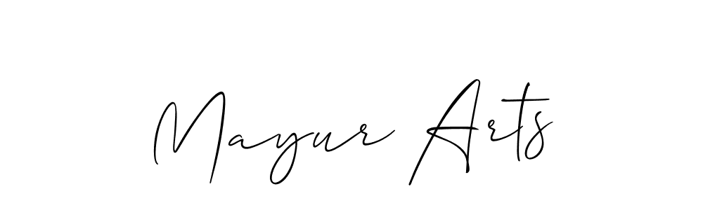 if you are searching for the best signature style for your name Mayur Arts. so please give up your signature search. here we have designed multiple signature styles  using Allison_Script. Mayur Arts signature style 2 images and pictures png