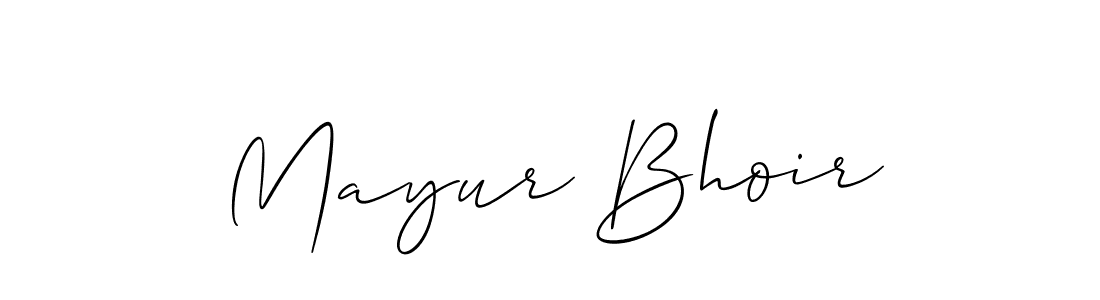 if you are searching for the best signature style for your name Mayur Bhoir. so please give up your signature search. here we have designed multiple signature styles  using Allison_Script. Mayur Bhoir signature style 2 images and pictures png