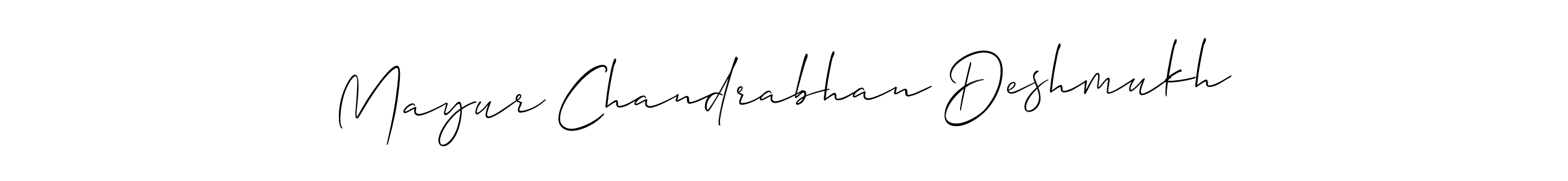 This is the best signature style for the Mayur Chandrabhan Deshmukh name. Also you like these signature font (Allison_Script). Mix name signature. Mayur Chandrabhan Deshmukh signature style 2 images and pictures png