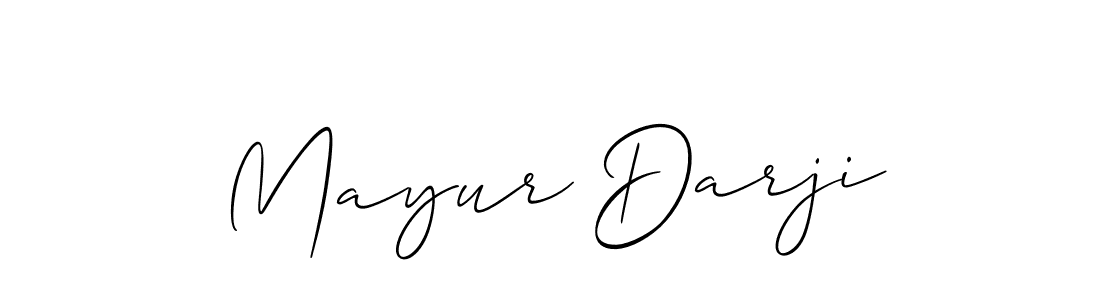 Also we have Mayur Darji name is the best signature style. Create professional handwritten signature collection using Allison_Script autograph style. Mayur Darji signature style 2 images and pictures png