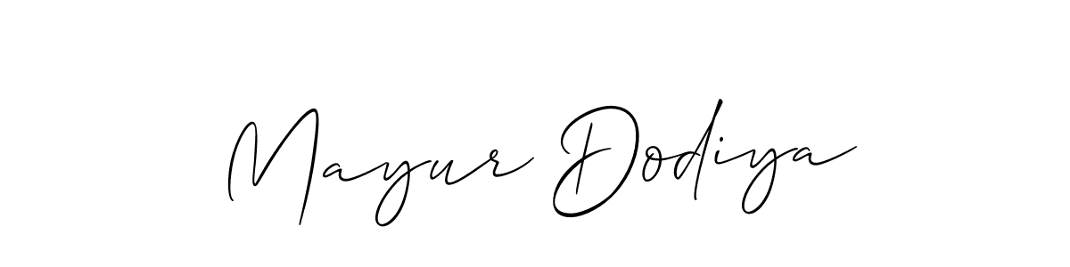 Similarly Allison_Script is the best handwritten signature design. Signature creator online .You can use it as an online autograph creator for name Mayur Dodiya. Mayur Dodiya signature style 2 images and pictures png
