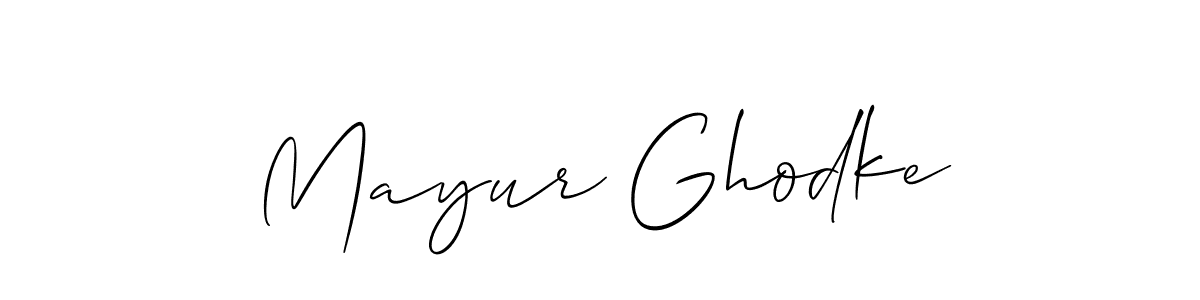 How to Draw Mayur Ghodke signature style? Allison_Script is a latest design signature styles for name Mayur Ghodke. Mayur Ghodke signature style 2 images and pictures png