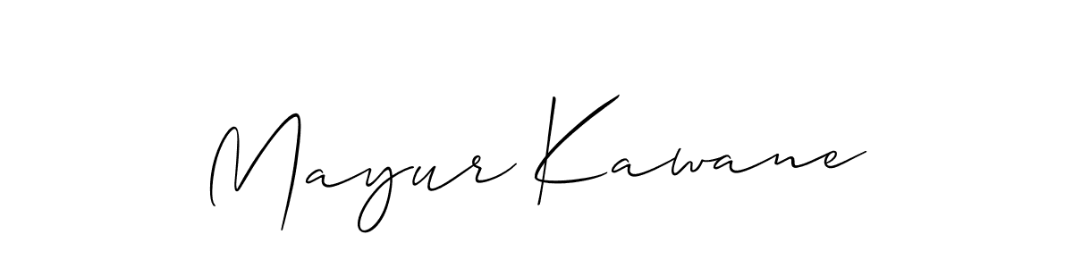 Mayur Kawane stylish signature style. Best Handwritten Sign (Allison_Script) for my name. Handwritten Signature Collection Ideas for my name Mayur Kawane. Mayur Kawane signature style 2 images and pictures png