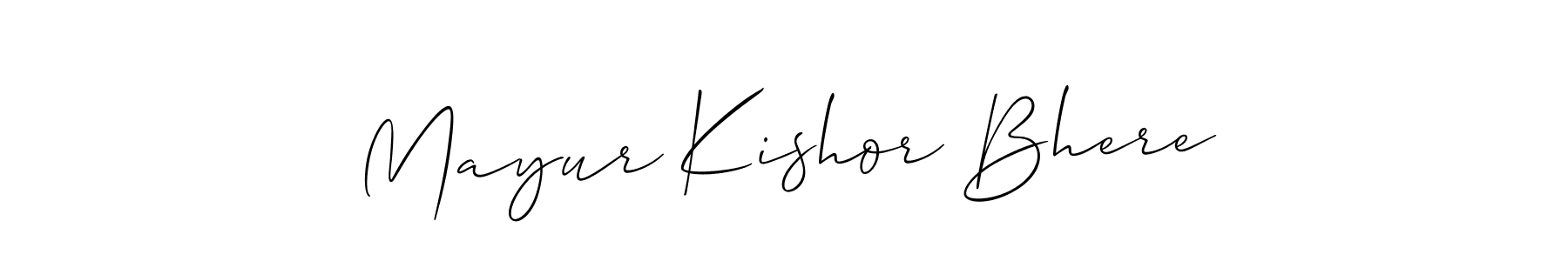 Once you've used our free online signature maker to create your best signature Allison_Script style, it's time to enjoy all of the benefits that Mayur Kishor Bhere name signing documents. Mayur Kishor Bhere signature style 2 images and pictures png