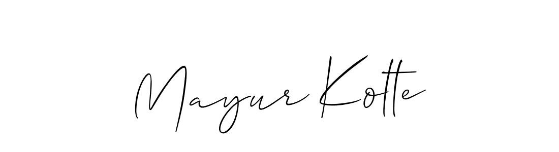 This is the best signature style for the Mayur Kolte name. Also you like these signature font (Allison_Script). Mix name signature. Mayur Kolte signature style 2 images and pictures png