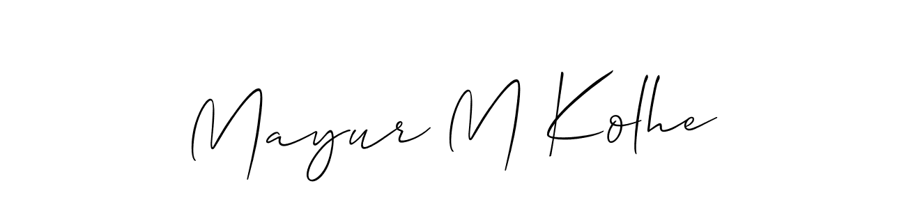 Here are the top 10 professional signature styles for the name Mayur M Kolhe. These are the best autograph styles you can use for your name. Mayur M Kolhe signature style 2 images and pictures png