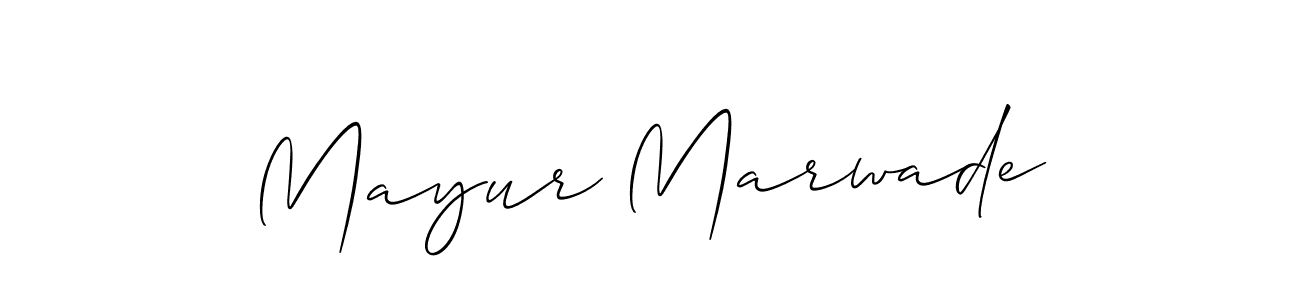 if you are searching for the best signature style for your name Mayur Marwade. so please give up your signature search. here we have designed multiple signature styles  using Allison_Script. Mayur Marwade signature style 2 images and pictures png