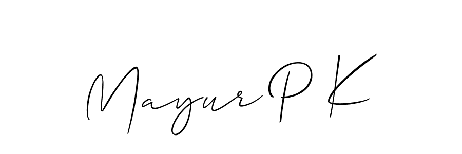 Make a beautiful signature design for name Mayur P K. Use this online signature maker to create a handwritten signature for free. Mayur P K signature style 2 images and pictures png