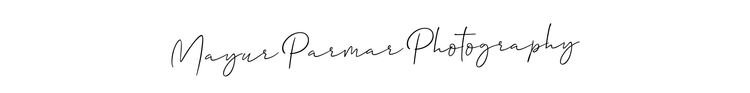 Make a short Mayur Parmar Photography signature style. Manage your documents anywhere anytime using Allison_Script. Create and add eSignatures, submit forms, share and send files easily. Mayur Parmar Photography signature style 2 images and pictures png