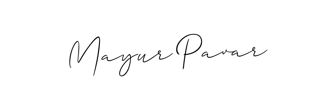 You should practise on your own different ways (Allison_Script) to write your name (Mayur Pavar) in signature. don't let someone else do it for you. Mayur Pavar signature style 2 images and pictures png