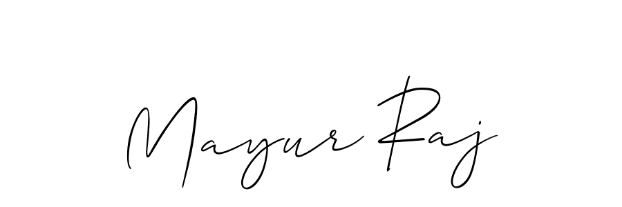 if you are searching for the best signature style for your name Mayur Raj. so please give up your signature search. here we have designed multiple signature styles  using Allison_Script. Mayur Raj signature style 2 images and pictures png