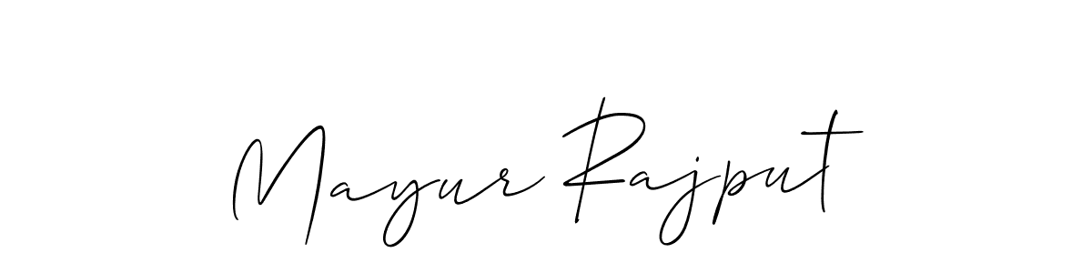 if you are searching for the best signature style for your name Mayur Rajput. so please give up your signature search. here we have designed multiple signature styles  using Allison_Script. Mayur Rajput signature style 2 images and pictures png