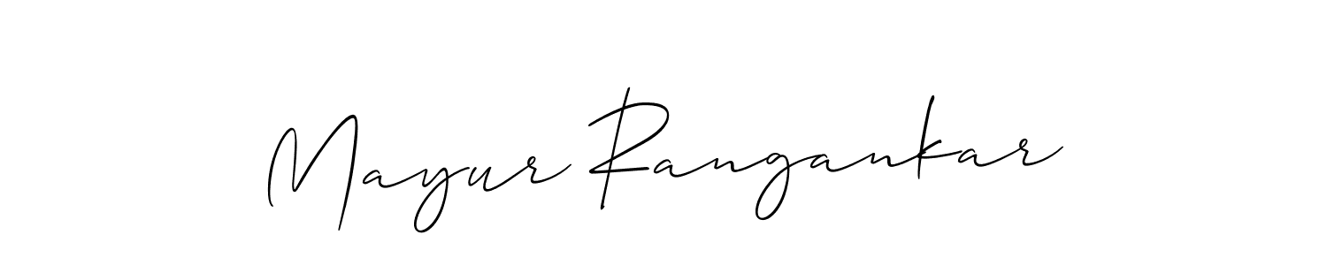 Mayur Rangankar stylish signature style. Best Handwritten Sign (Allison_Script) for my name. Handwritten Signature Collection Ideas for my name Mayur Rangankar. Mayur Rangankar signature style 2 images and pictures png