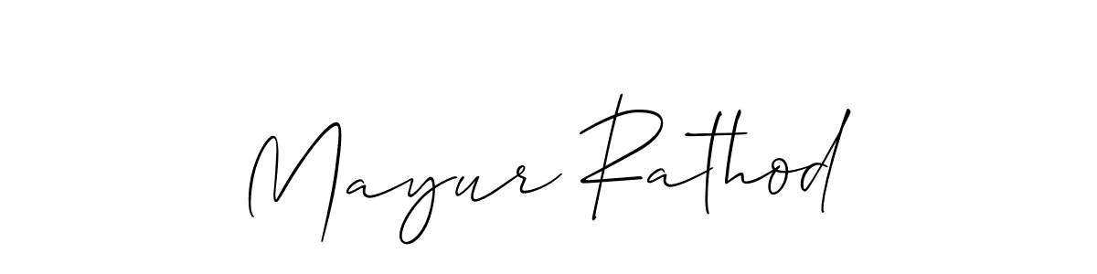 How to make Mayur Rathod signature? Allison_Script is a professional autograph style. Create handwritten signature for Mayur Rathod name. Mayur Rathod signature style 2 images and pictures png