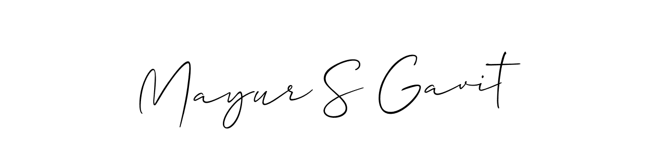 Make a beautiful signature design for name Mayur S Gavit. Use this online signature maker to create a handwritten signature for free. Mayur S Gavit signature style 2 images and pictures png