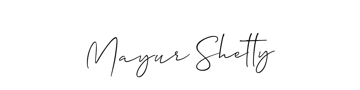 if you are searching for the best signature style for your name Mayur Shetty. so please give up your signature search. here we have designed multiple signature styles  using Allison_Script. Mayur Shetty signature style 2 images and pictures png