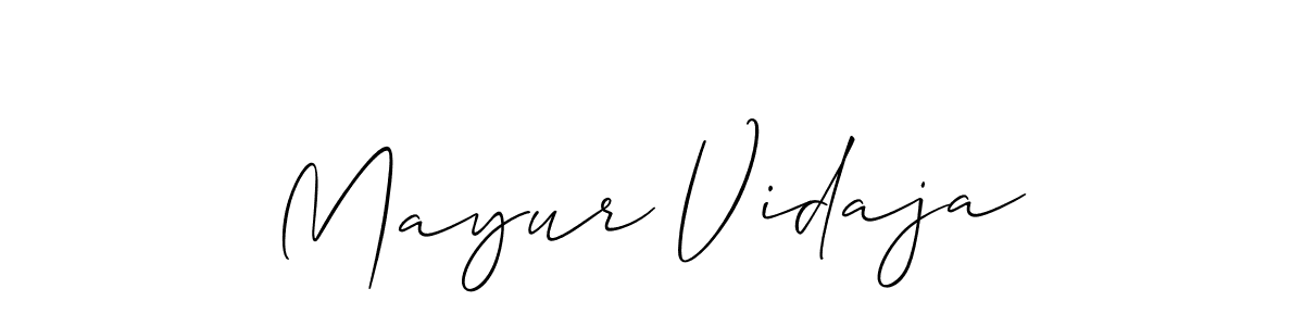 Mayur Vidaja stylish signature style. Best Handwritten Sign (Allison_Script) for my name. Handwritten Signature Collection Ideas for my name Mayur Vidaja. Mayur Vidaja signature style 2 images and pictures png