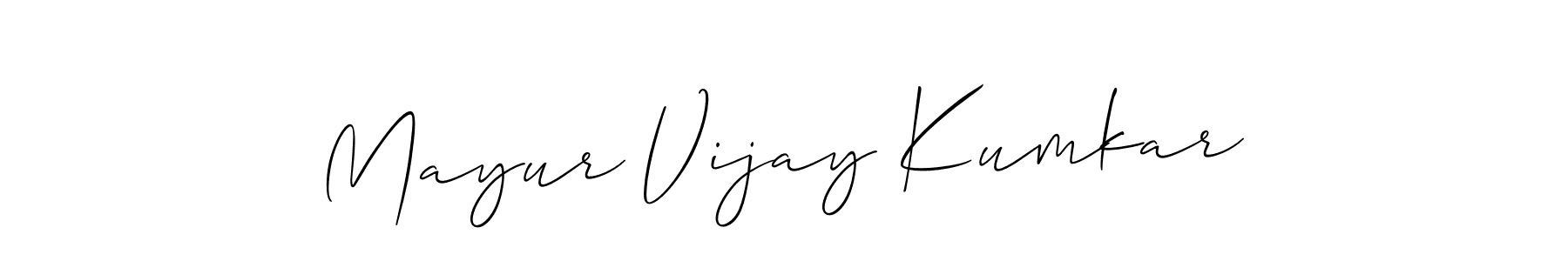 Make a beautiful signature design for name Mayur Vijay Kumkar. Use this online signature maker to create a handwritten signature for free. Mayur Vijay Kumkar signature style 2 images and pictures png