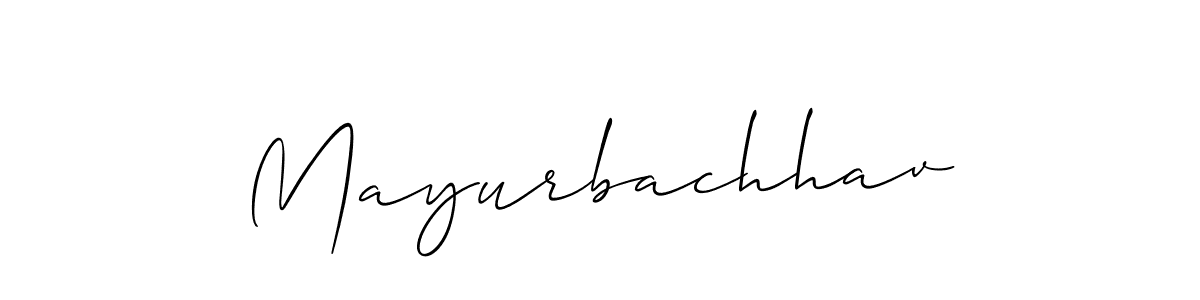 if you are searching for the best signature style for your name Mayurbachhav. so please give up your signature search. here we have designed multiple signature styles  using Allison_Script. Mayurbachhav signature style 2 images and pictures png