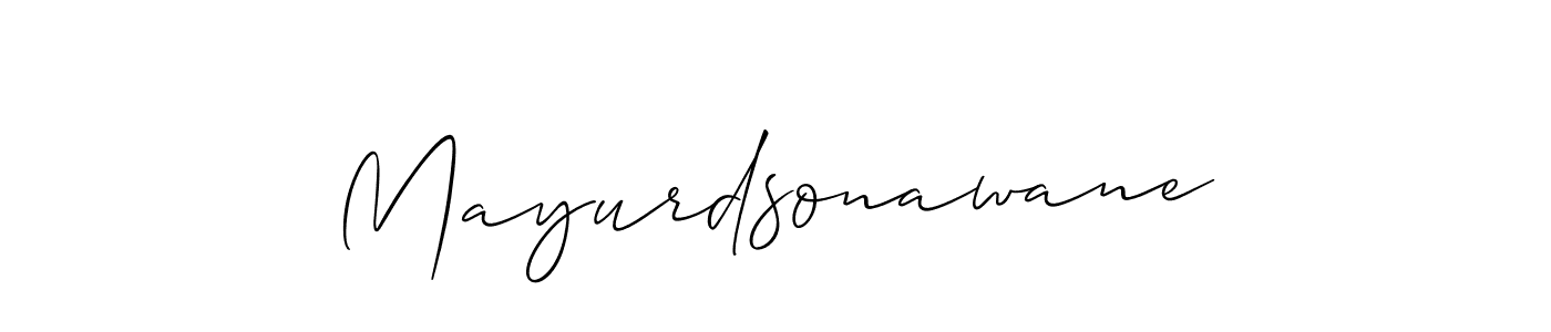 Also we have Mayurdsonawane name is the best signature style. Create professional handwritten signature collection using Allison_Script autograph style. Mayurdsonawane signature style 2 images and pictures png