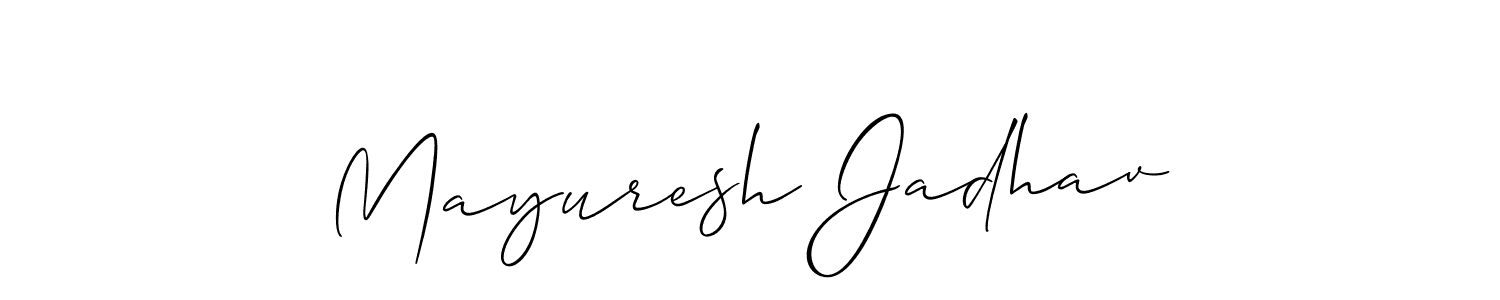 Best and Professional Signature Style for Mayuresh Jadhav. Allison_Script Best Signature Style Collection. Mayuresh Jadhav signature style 2 images and pictures png
