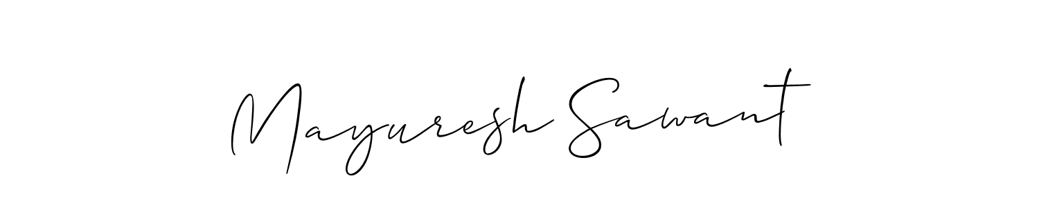 This is the best signature style for the Mayuresh Sawant name. Also you like these signature font (Allison_Script). Mix name signature. Mayuresh Sawant signature style 2 images and pictures png