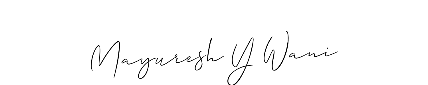 Also You can easily find your signature by using the search form. We will create Mayuresh Y Wani name handwritten signature images for you free of cost using Allison_Script sign style. Mayuresh Y Wani signature style 2 images and pictures png