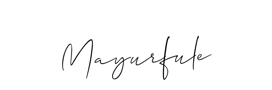 Mayurfule stylish signature style. Best Handwritten Sign (Allison_Script) for my name. Handwritten Signature Collection Ideas for my name Mayurfule. Mayurfule signature style 2 images and pictures png