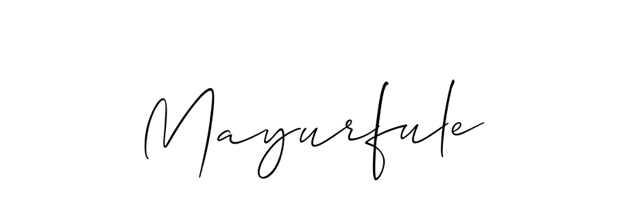 Mayurfule stylish signature style. Best Handwritten Sign (Allison_Script) for my name. Handwritten Signature Collection Ideas for my name Mayurfule. Mayurfule signature style 2 images and pictures png