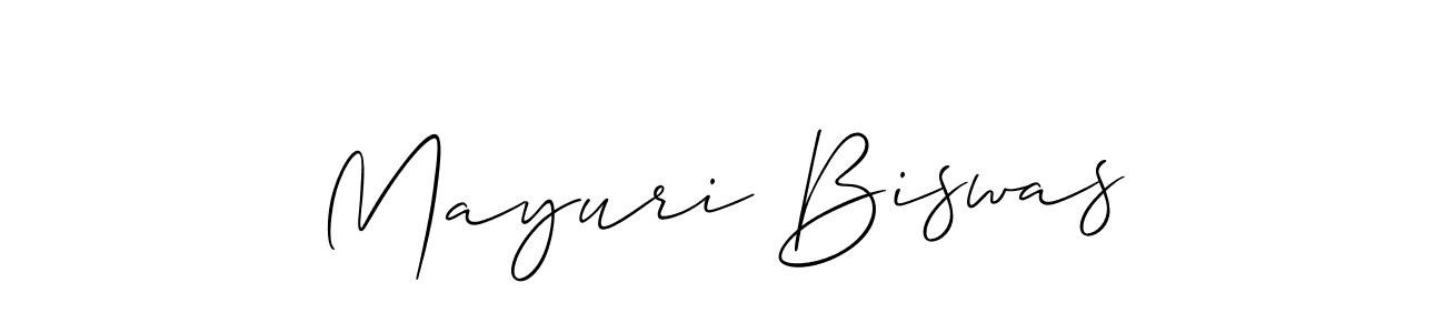 It looks lik you need a new signature style for name Mayuri Biswas. Design unique handwritten (Allison_Script) signature with our free signature maker in just a few clicks. Mayuri Biswas signature style 2 images and pictures png