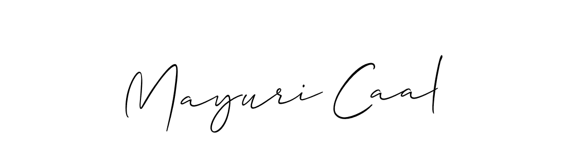 How to Draw Mayuri Caal signature style? Allison_Script is a latest design signature styles for name Mayuri Caal. Mayuri Caal signature style 2 images and pictures png