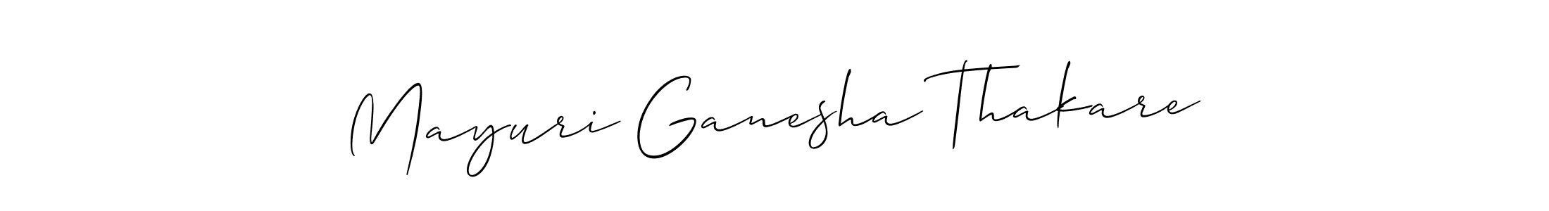 Mayuri Ganesha Thakare stylish signature style. Best Handwritten Sign (Allison_Script) for my name. Handwritten Signature Collection Ideas for my name Mayuri Ganesha Thakare. Mayuri Ganesha Thakare signature style 2 images and pictures png