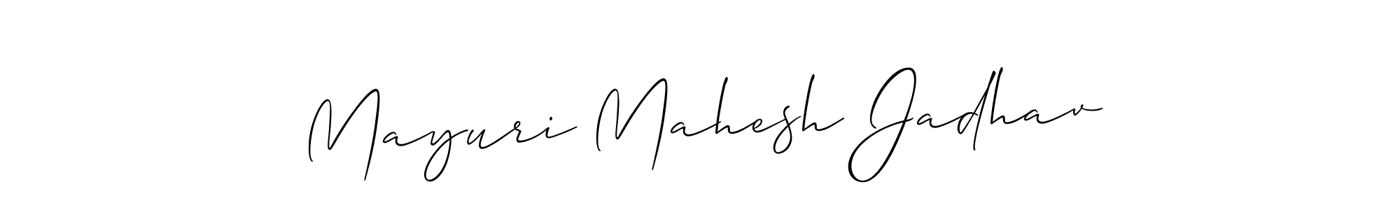Once you've used our free online signature maker to create your best signature Allison_Script style, it's time to enjoy all of the benefits that Mayuri Mahesh Jadhav name signing documents. Mayuri Mahesh Jadhav signature style 2 images and pictures png