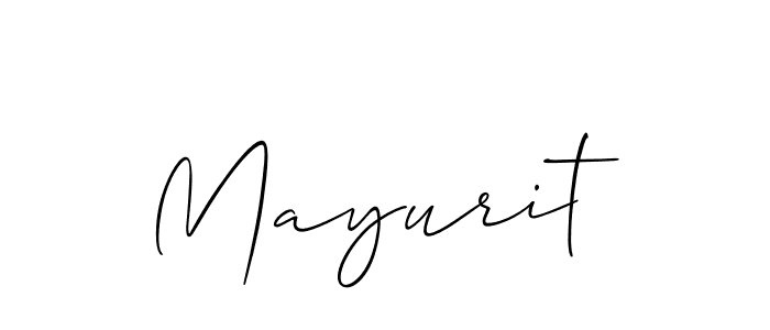 Mayurit stylish signature style. Best Handwritten Sign (Allison_Script) for my name. Handwritten Signature Collection Ideas for my name Mayurit. Mayurit signature style 2 images and pictures png