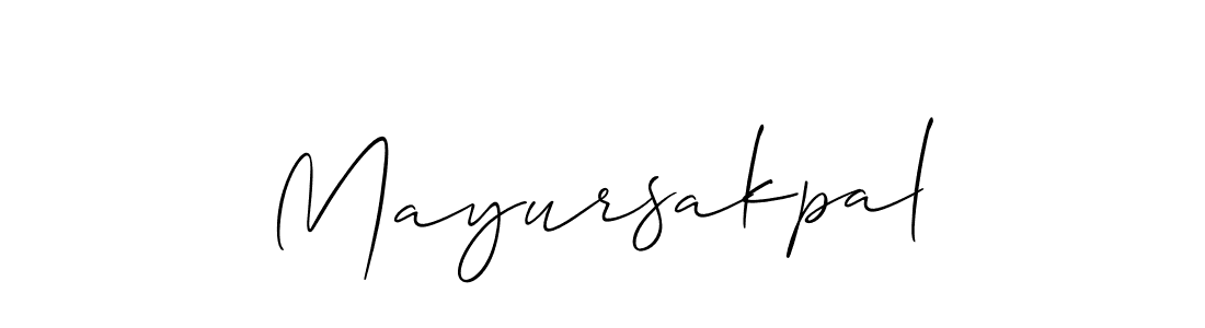 Similarly Allison_Script is the best handwritten signature design. Signature creator online .You can use it as an online autograph creator for name Mayursakpal. Mayursakpal signature style 2 images and pictures png