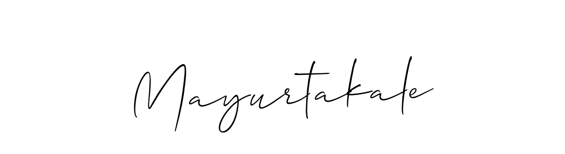 Use a signature maker to create a handwritten signature online. With this signature software, you can design (Allison_Script) your own signature for name Mayurtakale. Mayurtakale signature style 2 images and pictures png