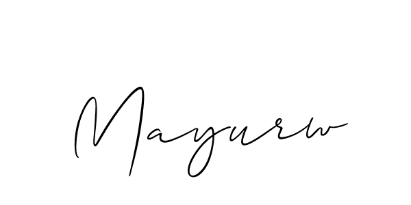Make a beautiful signature design for name Mayurw. Use this online signature maker to create a handwritten signature for free. Mayurw signature style 2 images and pictures png