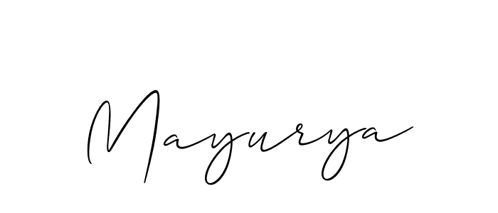 Mayurya stylish signature style. Best Handwritten Sign (Allison_Script) for my name. Handwritten Signature Collection Ideas for my name Mayurya. Mayurya signature style 2 images and pictures png