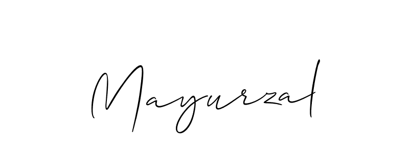 How to make Mayurzal signature? Allison_Script is a professional autograph style. Create handwritten signature for Mayurzal name. Mayurzal signature style 2 images and pictures png