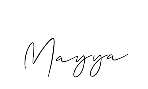 Best and Professional Signature Style for Mayya. Allison_Script Best Signature Style Collection. Mayya signature style 2 images and pictures png